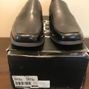 Aldo Men’s Black Leather Dress Shoes